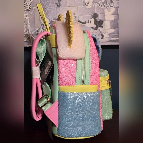 Loungefly Disney Pastel Sequin Backpack - Picture 5 of 10